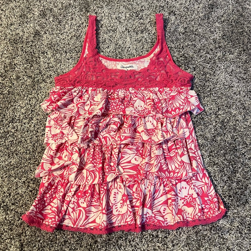 Fun Ruffle Front Blouse